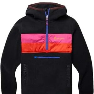 Cotopaxi Black Fleece with Red and Purple Details